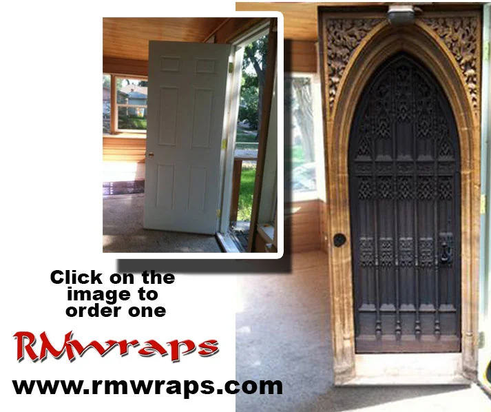 Gothic Door wrap
