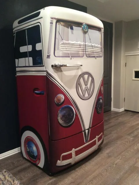 Vw bus refrigerator wrap
