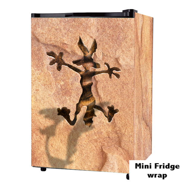 Wile e coyote Mini fridge wrap stciker