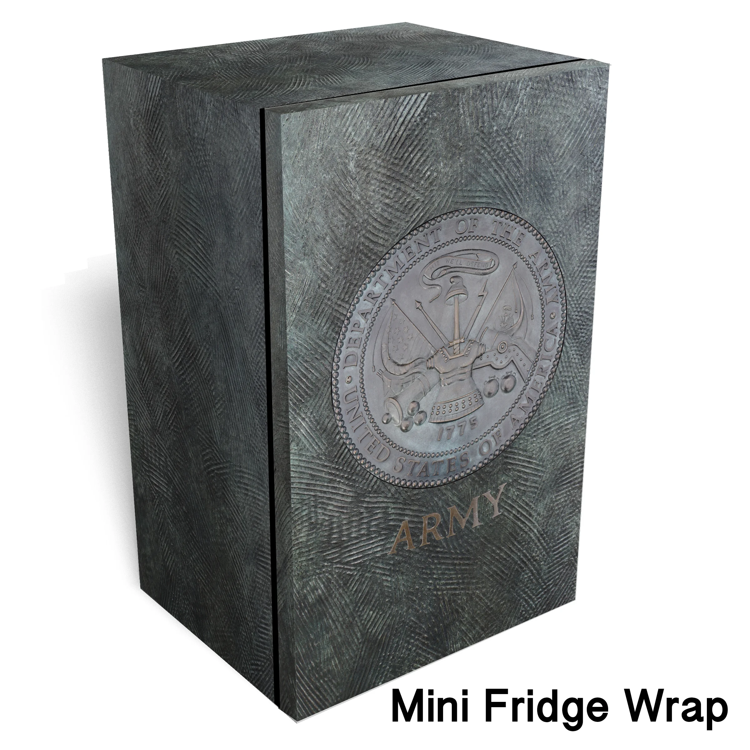 Army logo metal Mini fridge wrap