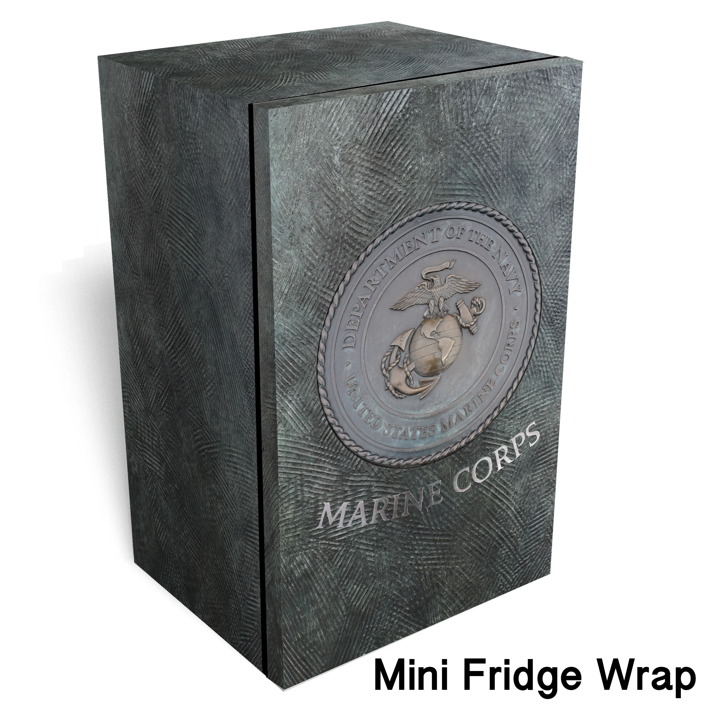 Marine corps logo metal Mini fridge wrap
