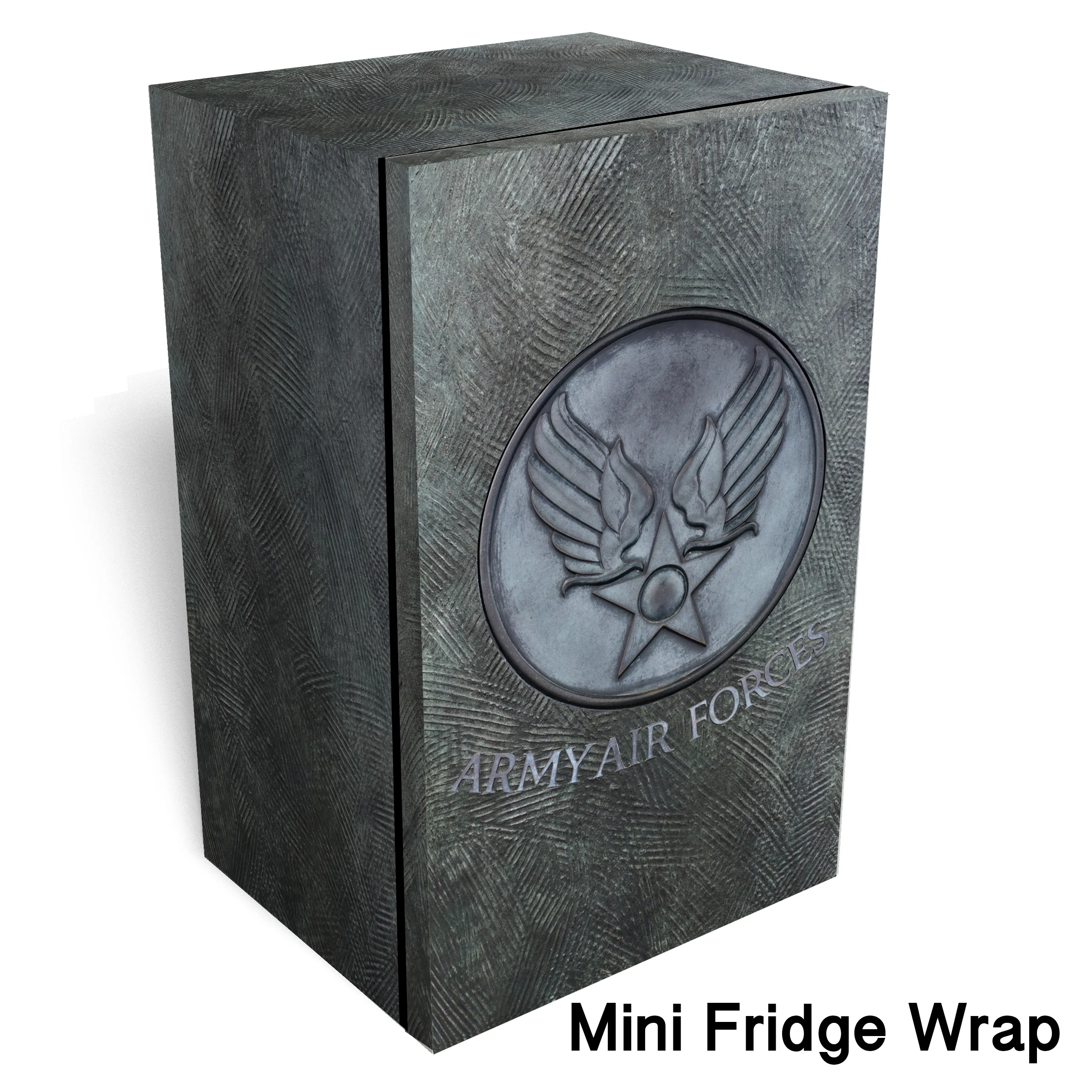 Army air forces Metal logo mini fridge wrap