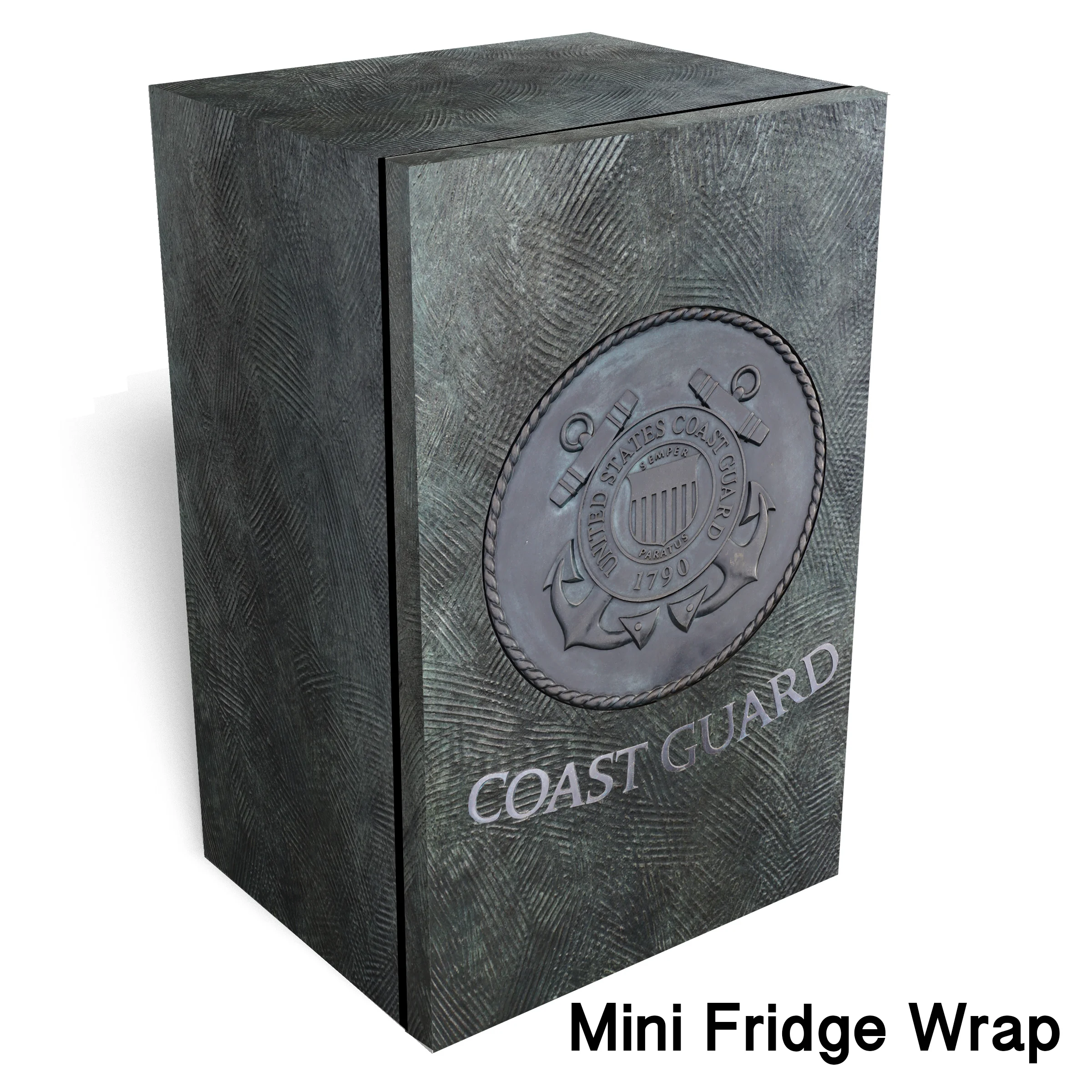 Coast Guard corps logo metal Mini fridge wrap
