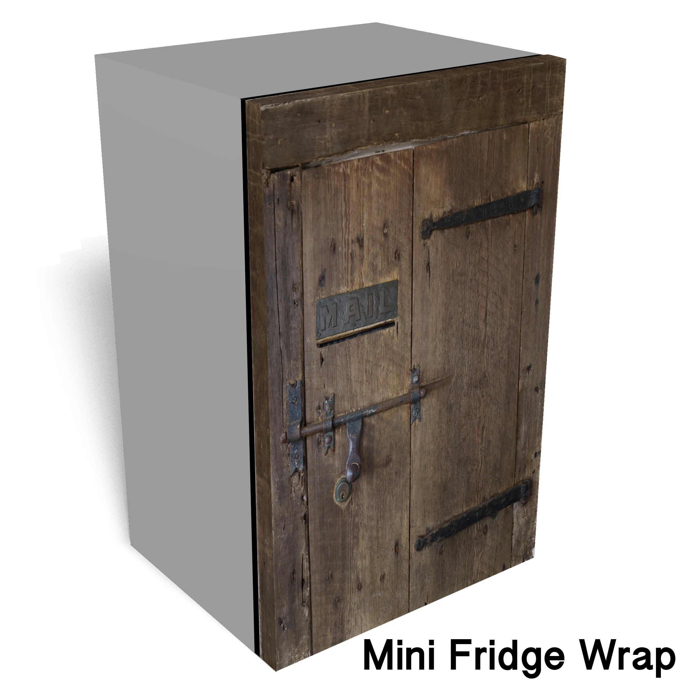 Mailbox wooden Mini fridge wrap