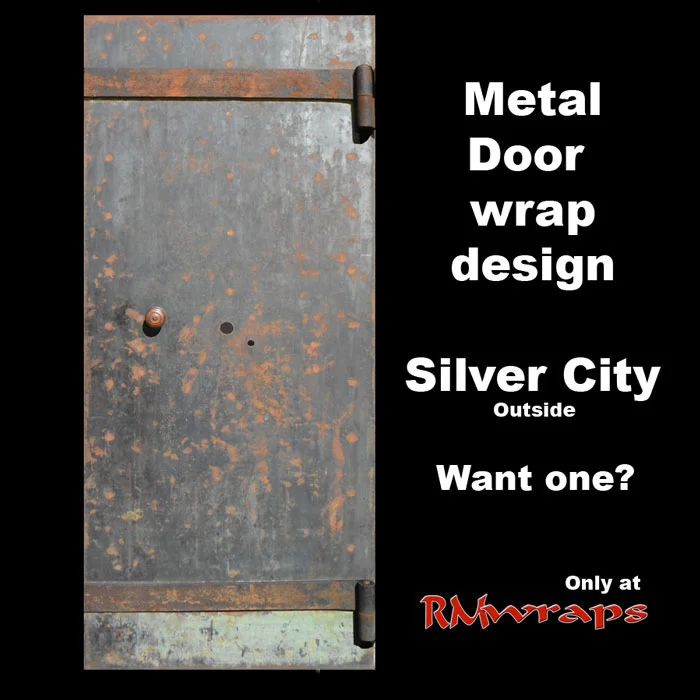 Old Rust Metal Door wrap