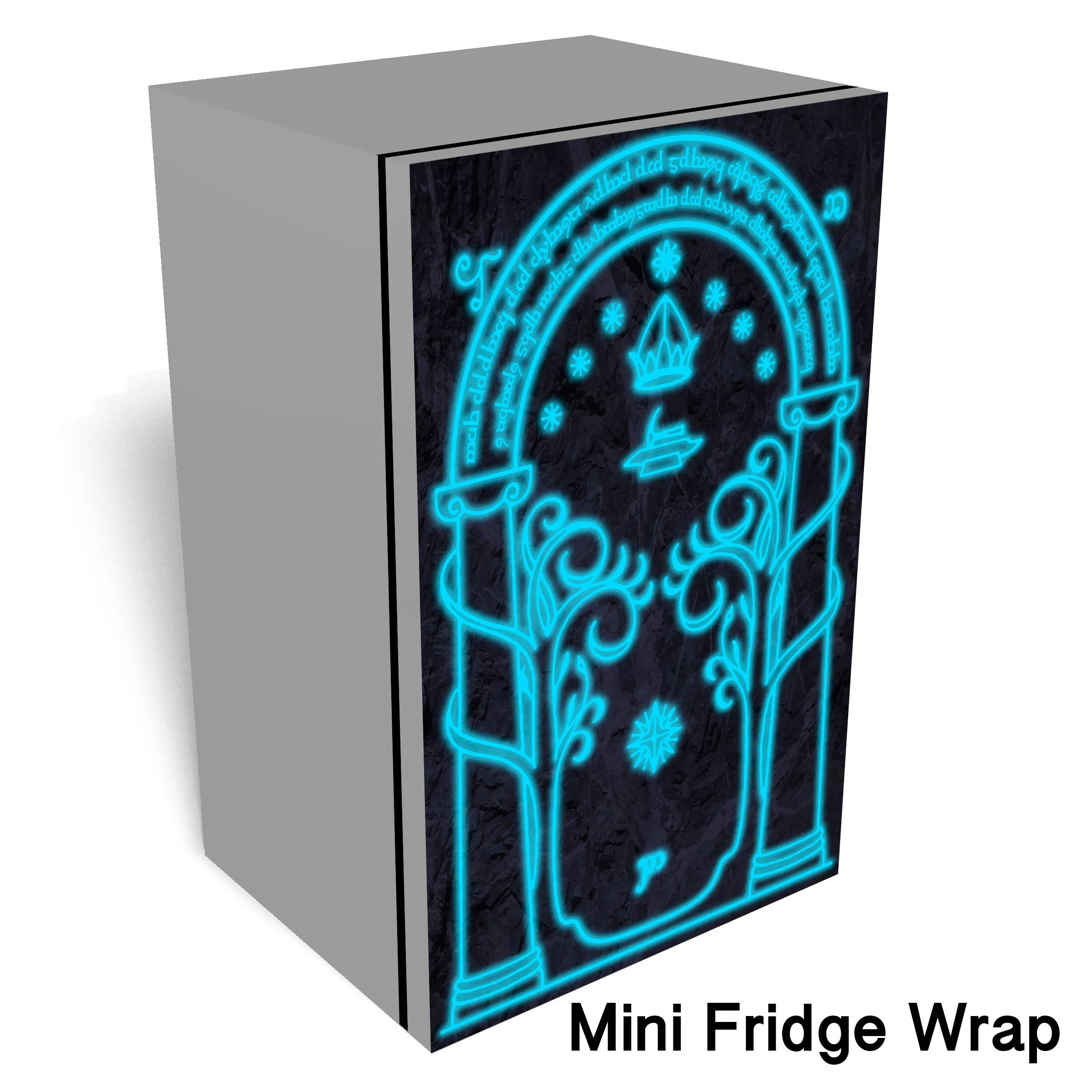Moria door wrap Mini fridge wrap