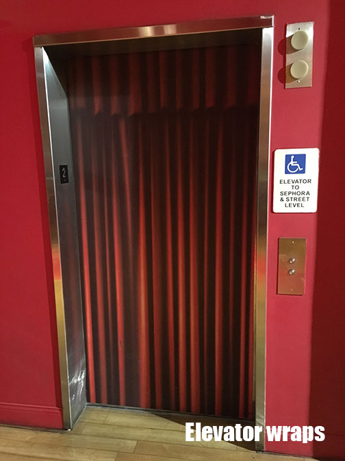 Elevator Door wrap red