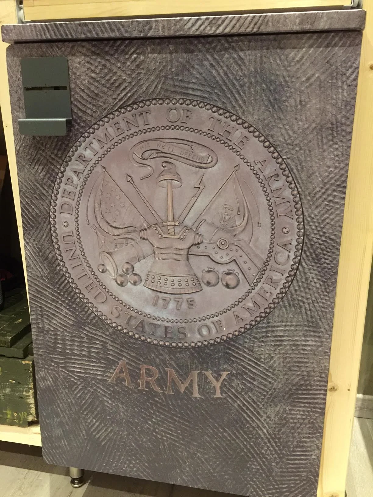 Army Logo Metal Mini Fridge Wrap