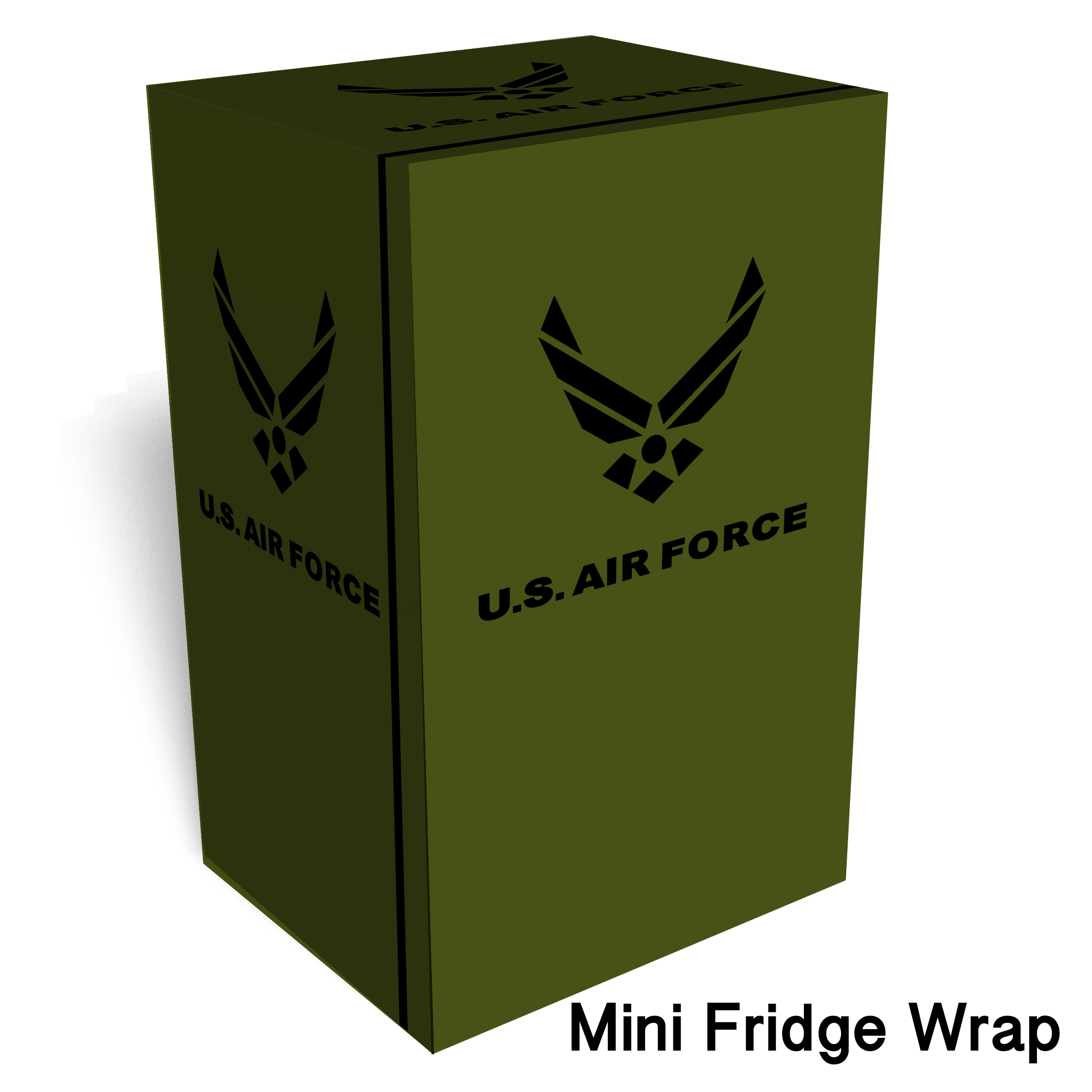 U.S. Air force Green Mini Fridge wrap