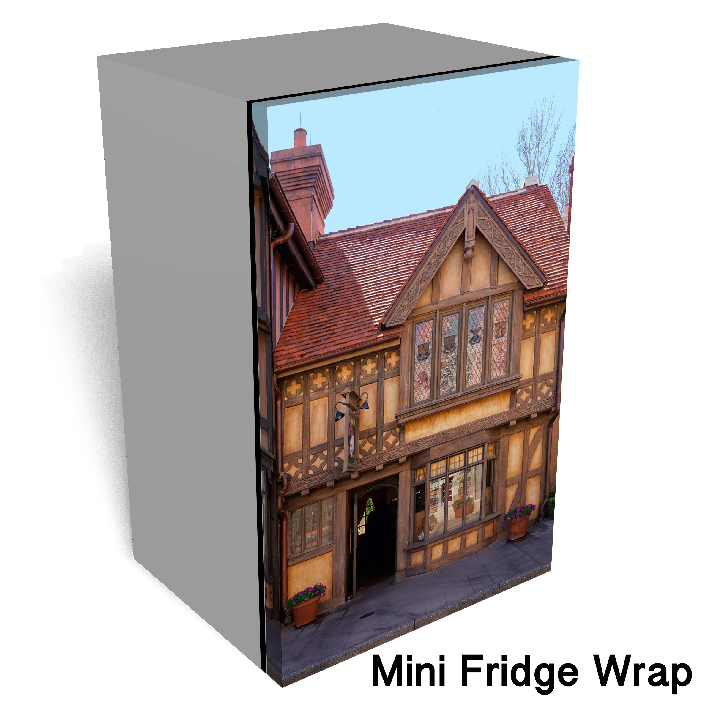 British Village Mini fridge Wrap