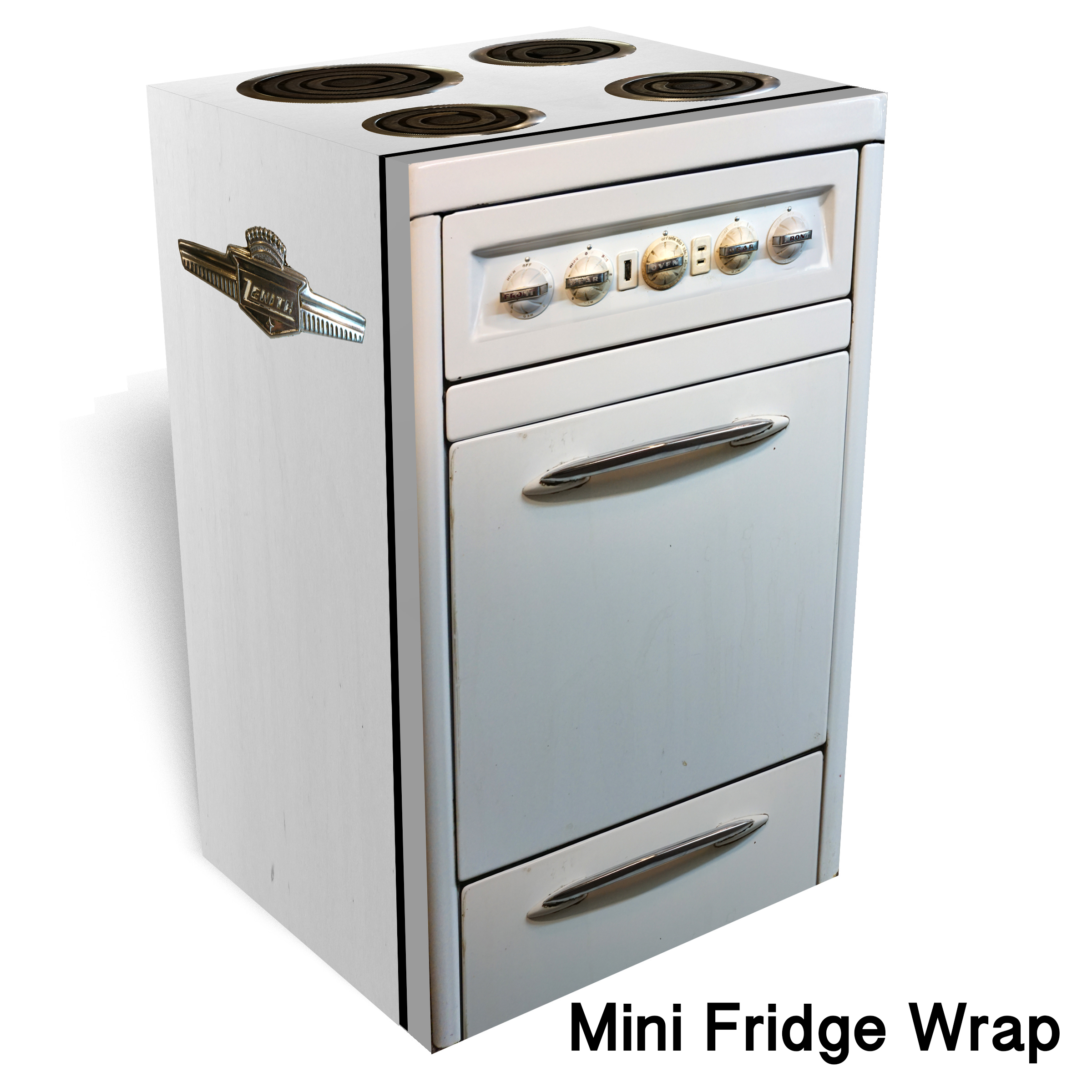 Zenith Vintage Oven Mini Fridge Wrap