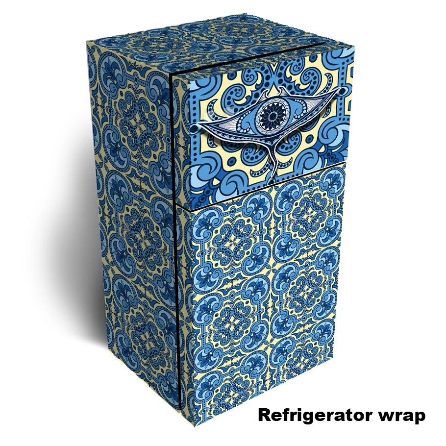 Manta Ray Pattern Refrigerator Skin