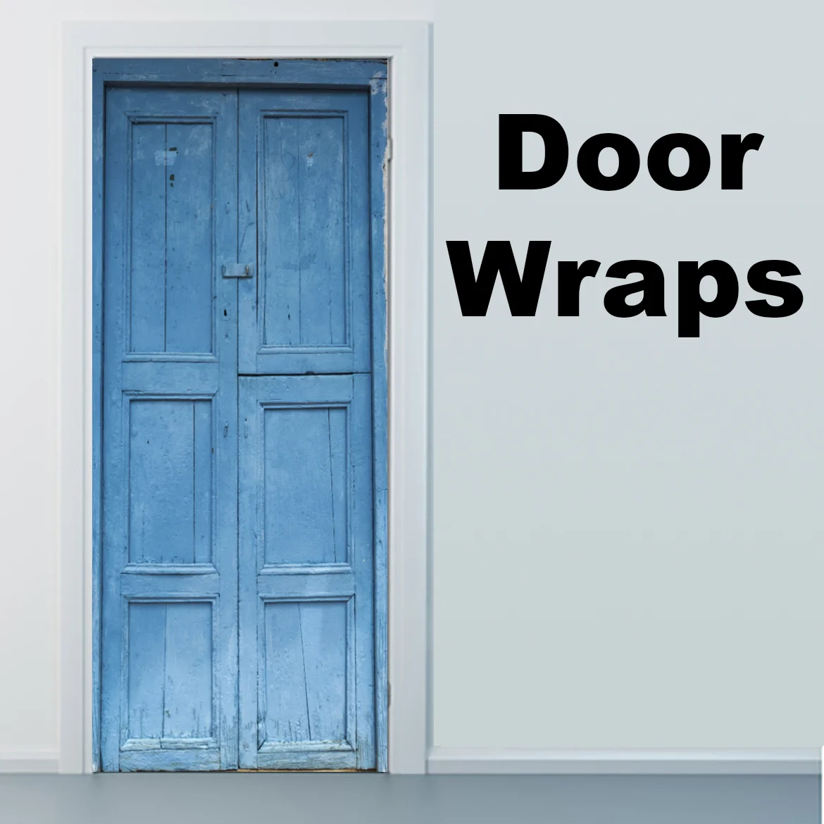 Blue Door Barichara, Colombia Door wrap