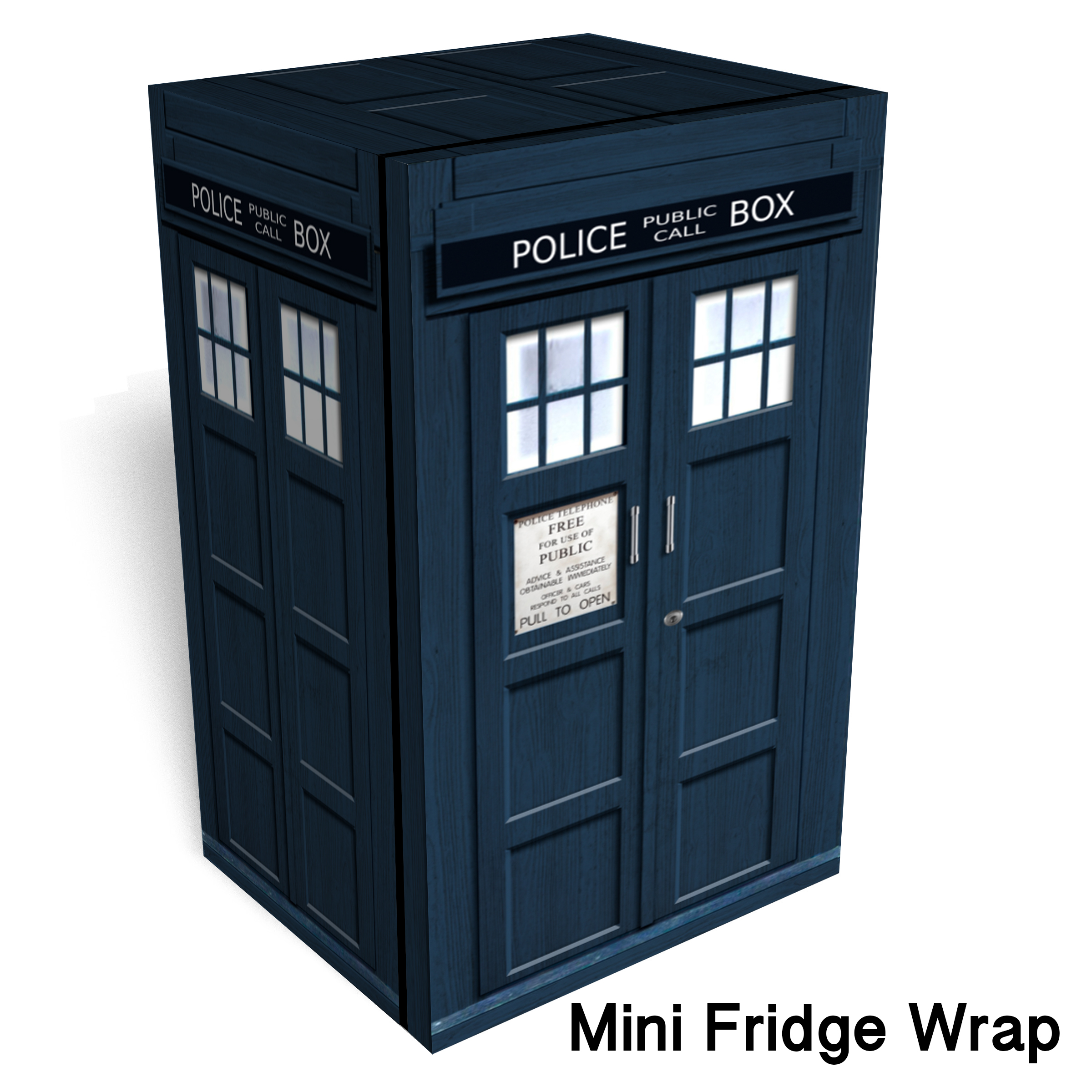 Tardis Mini Fridge Skin