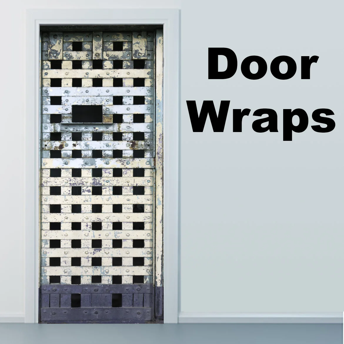 Jail Cell Bar Door Wrap