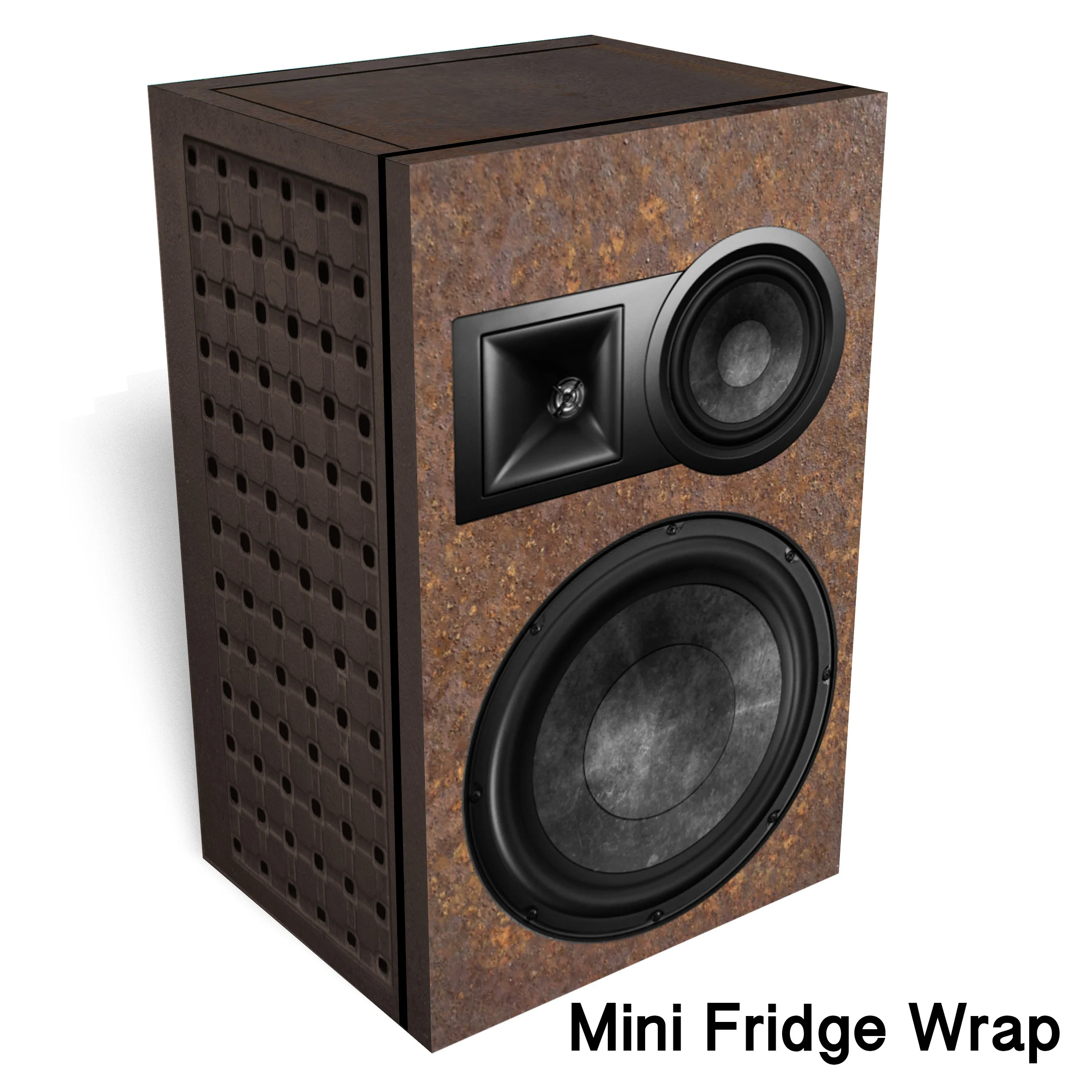 Heavy Metal Speaker Mini Fridge Wrap