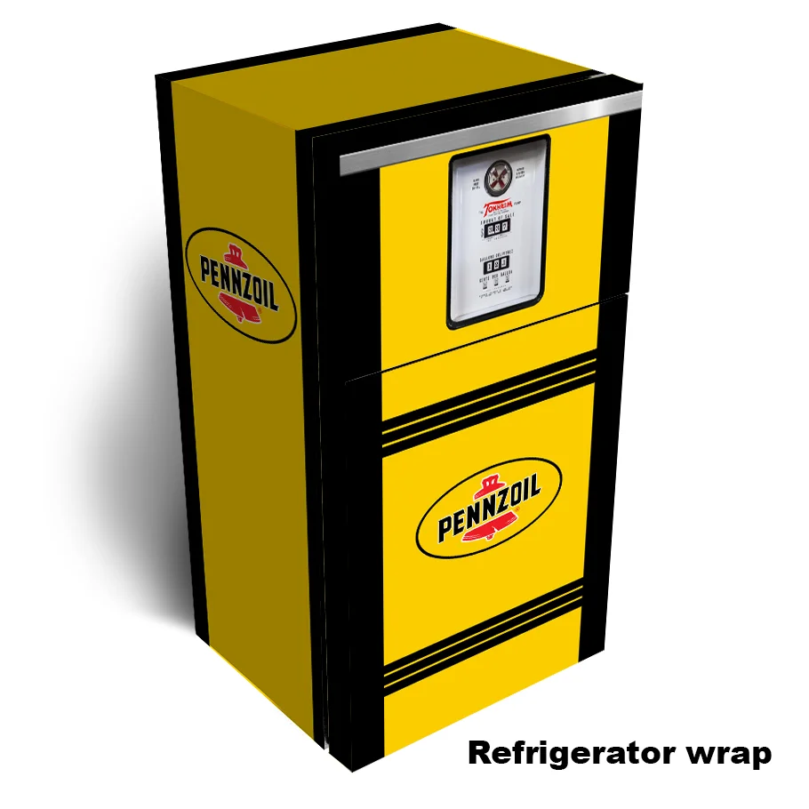 Pennzoil Gas Pump Refrigerator Skin