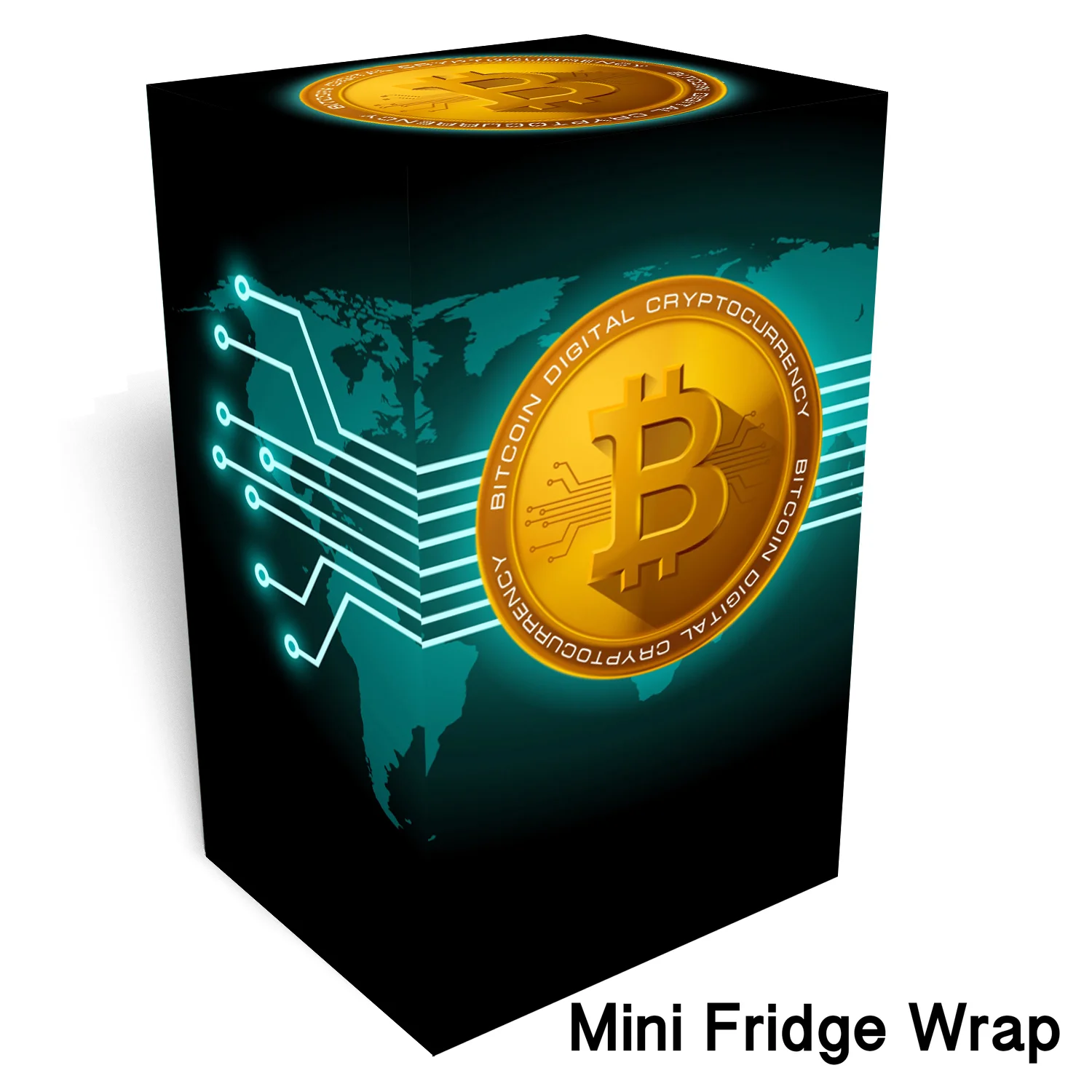 Bitcoin Mini Fridge Wrap