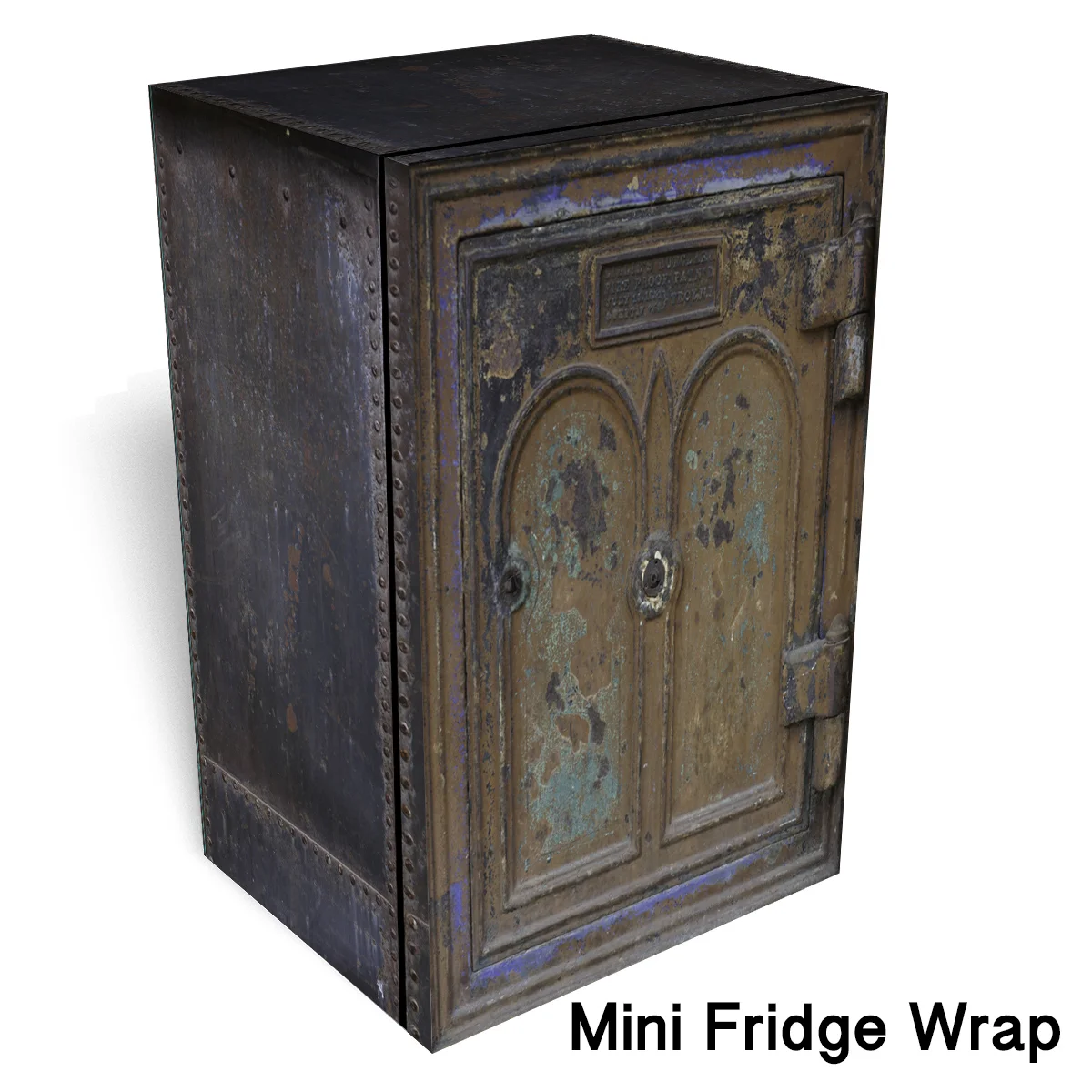 IC 2 Vintage Safe Mini Fridge Wrap