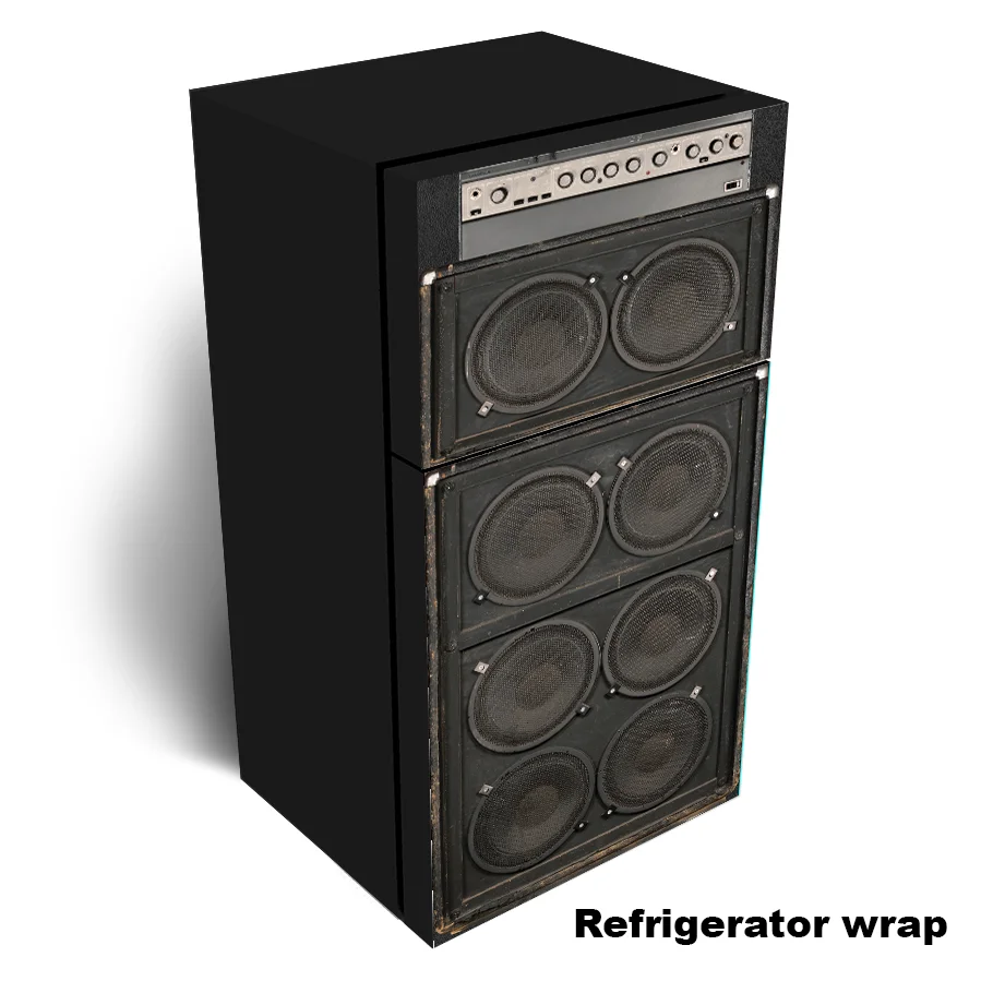 Amplifier speaker Refrigerator wrap
