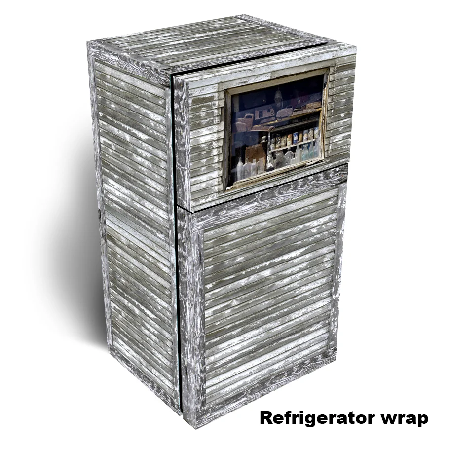 Time Passages Window Refrigerator Wrap 2