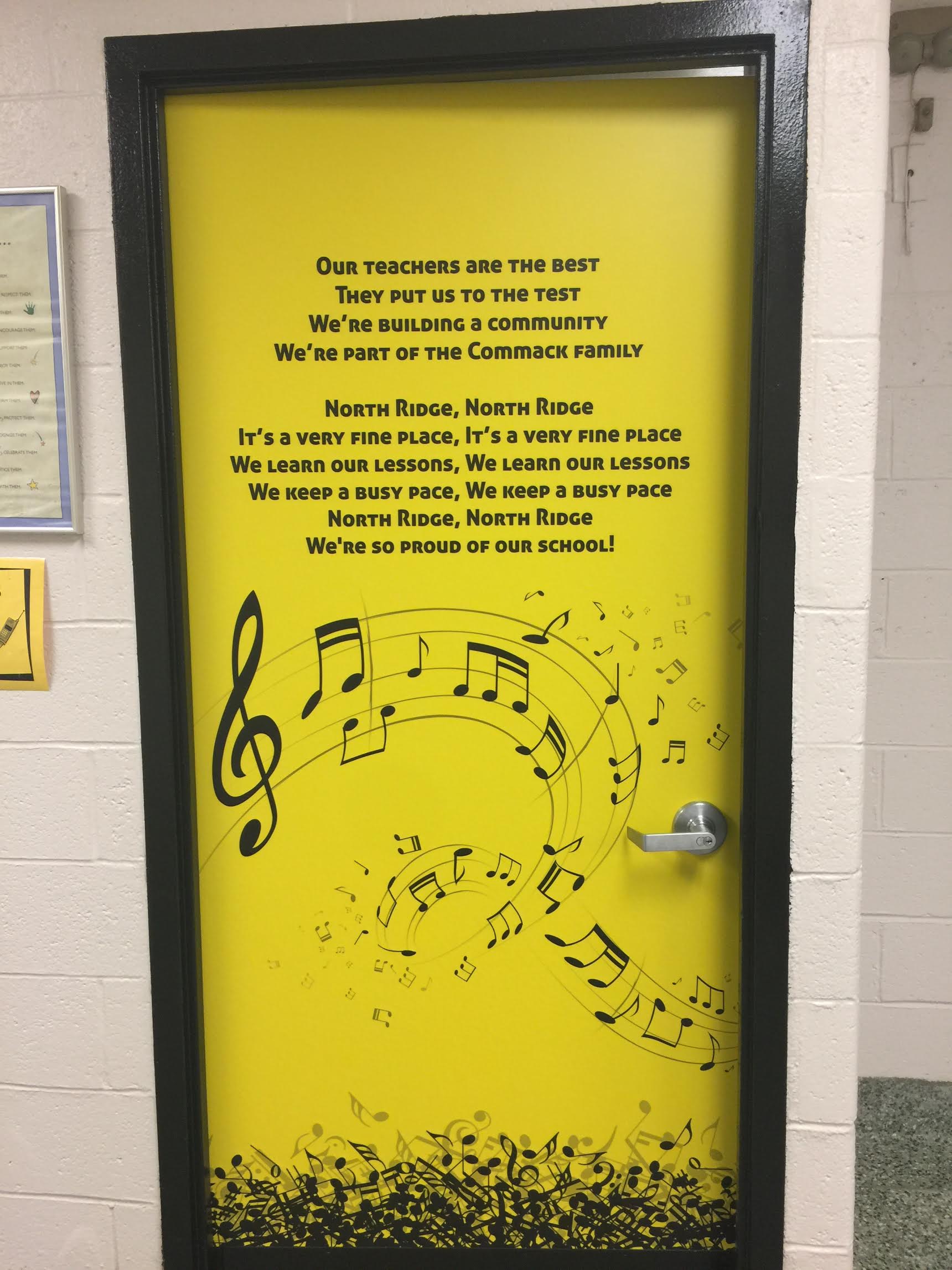 School Door wrap