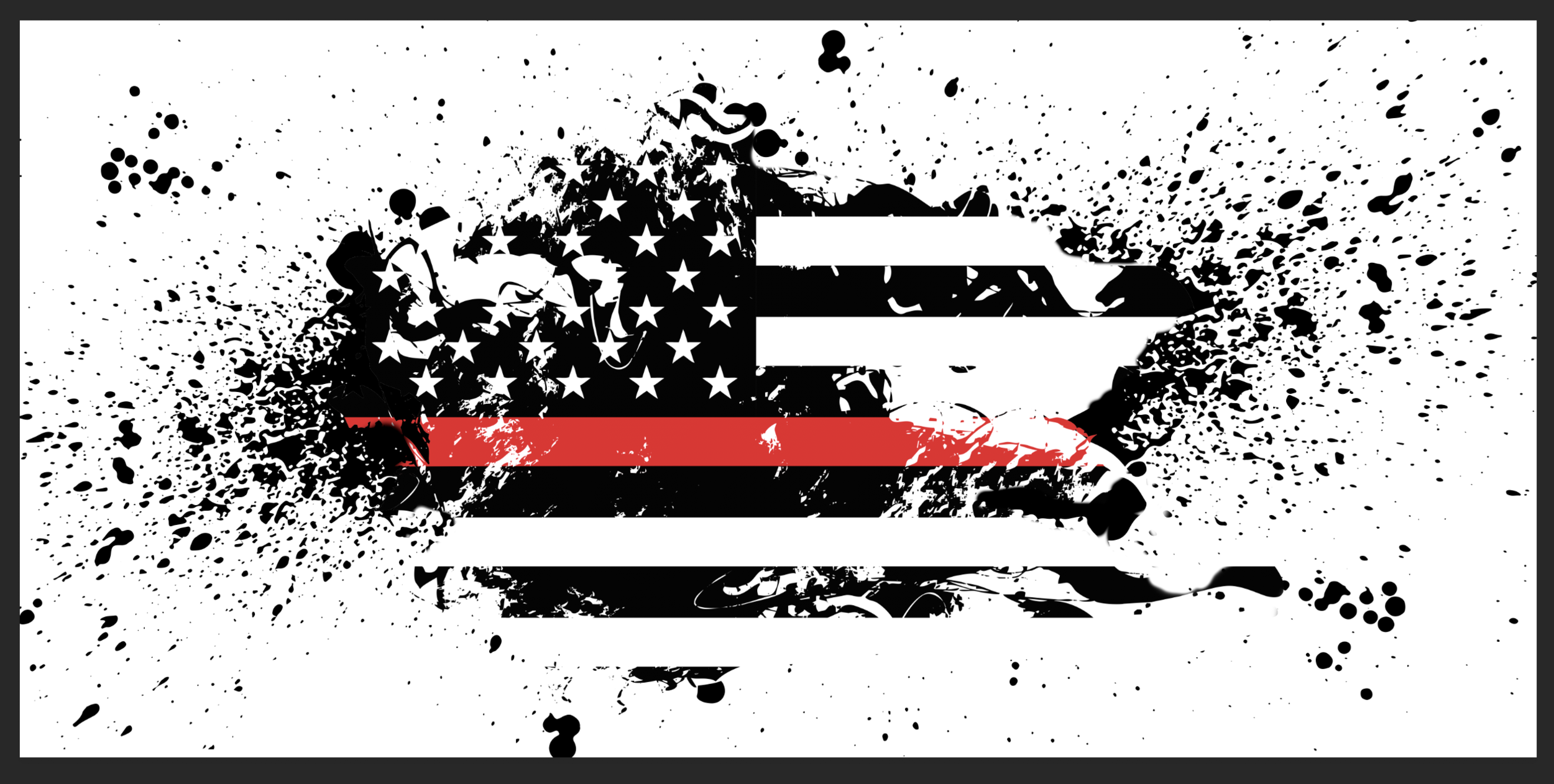Red Line, USA Flag, Table Wrap, Rm wraps