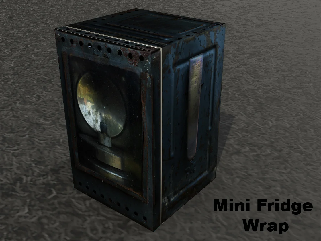 Vintage Lamp, Mini Fridge Wrap, rm wraps