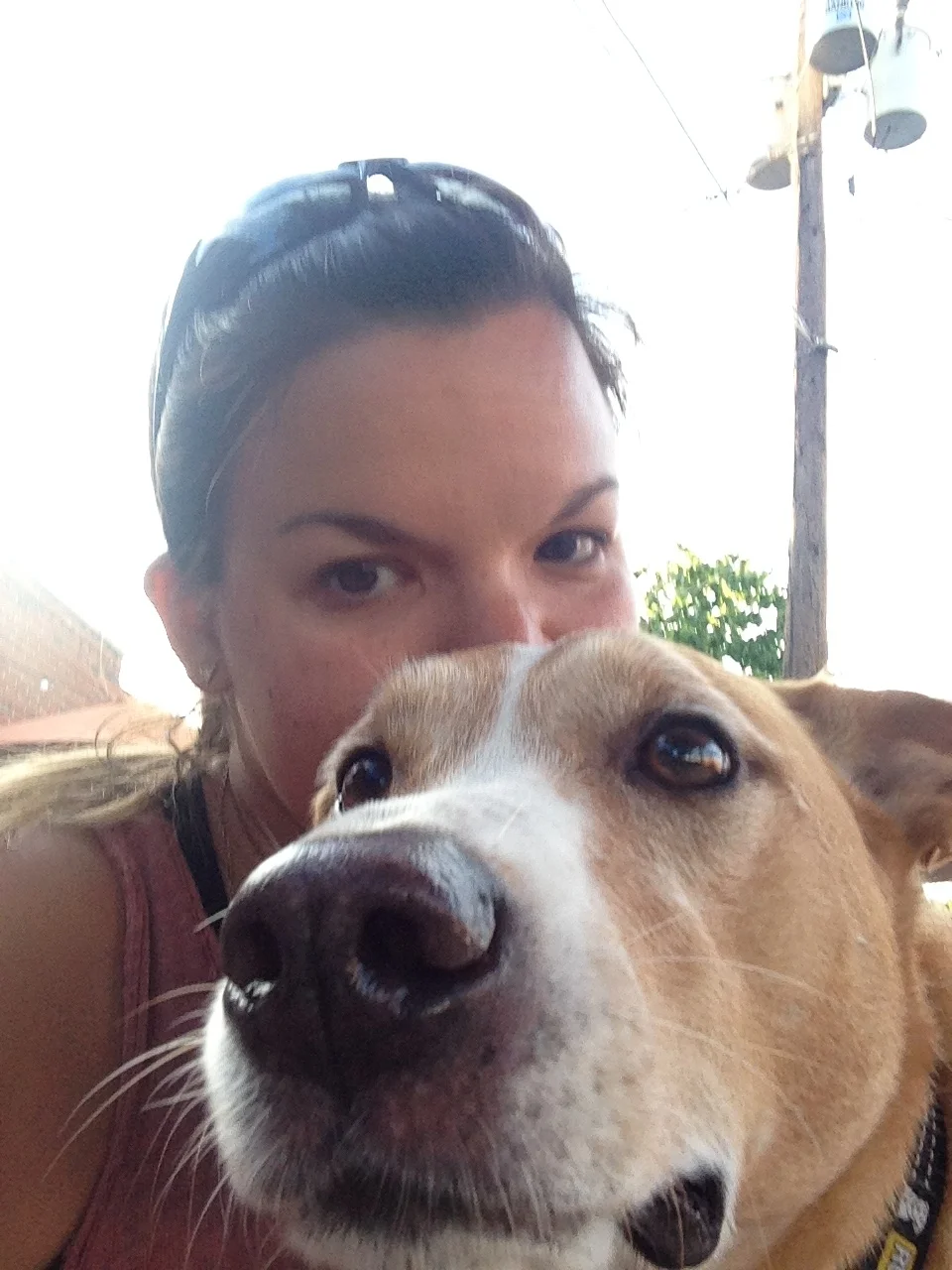 Sniffie with my mom! 