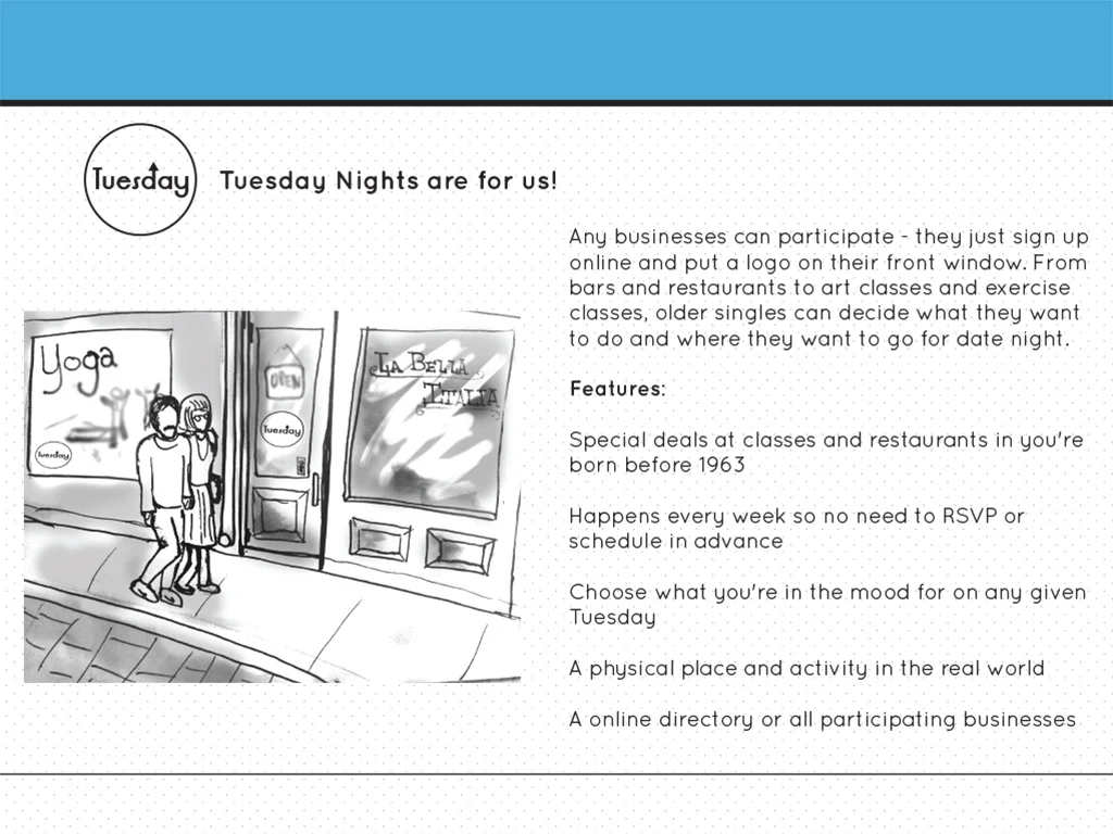 The design opportunity that we decided to develop.