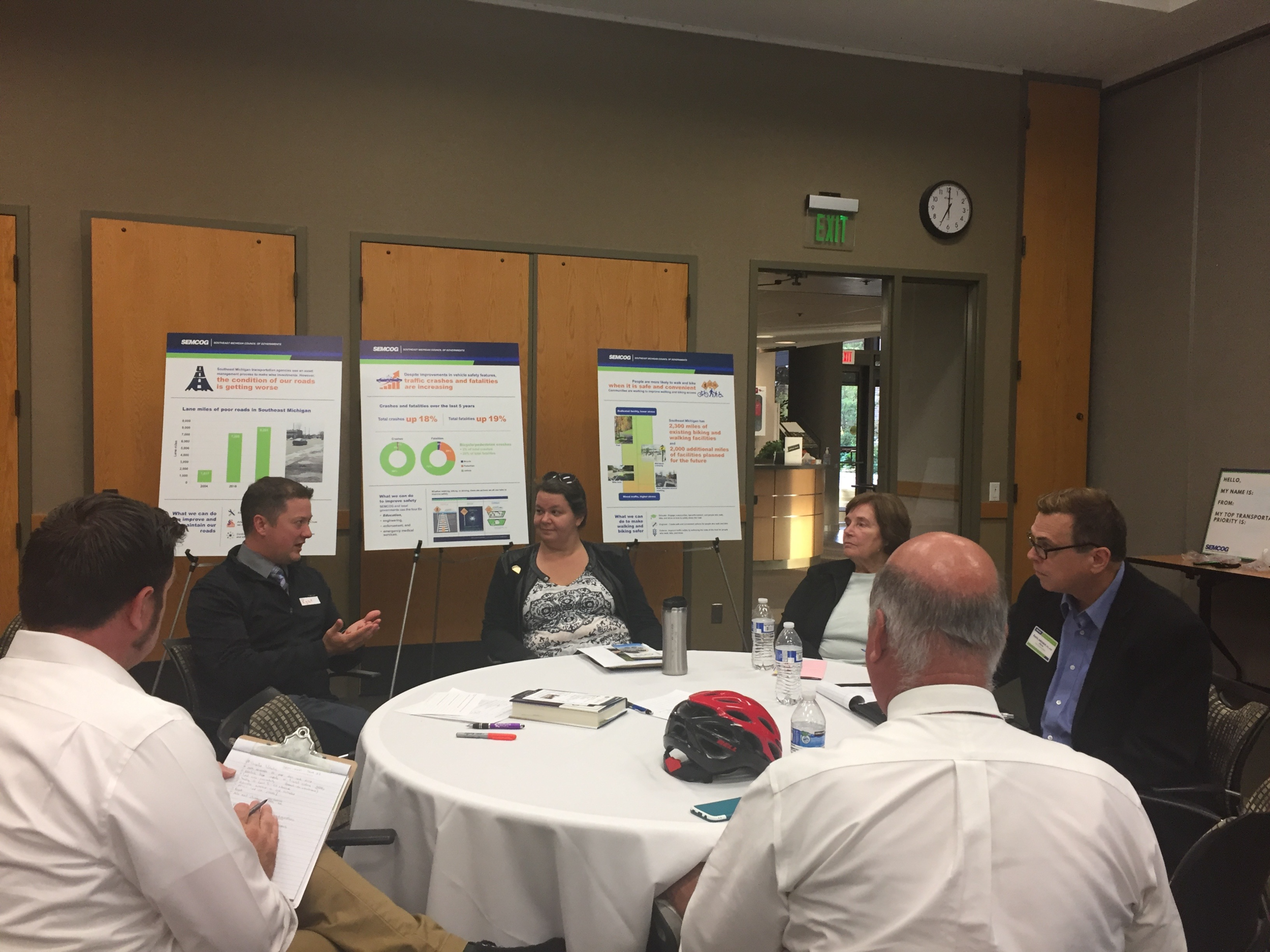 WATS Director Ryan buck discussing the 2045 LRP development process at washtenaw community college.