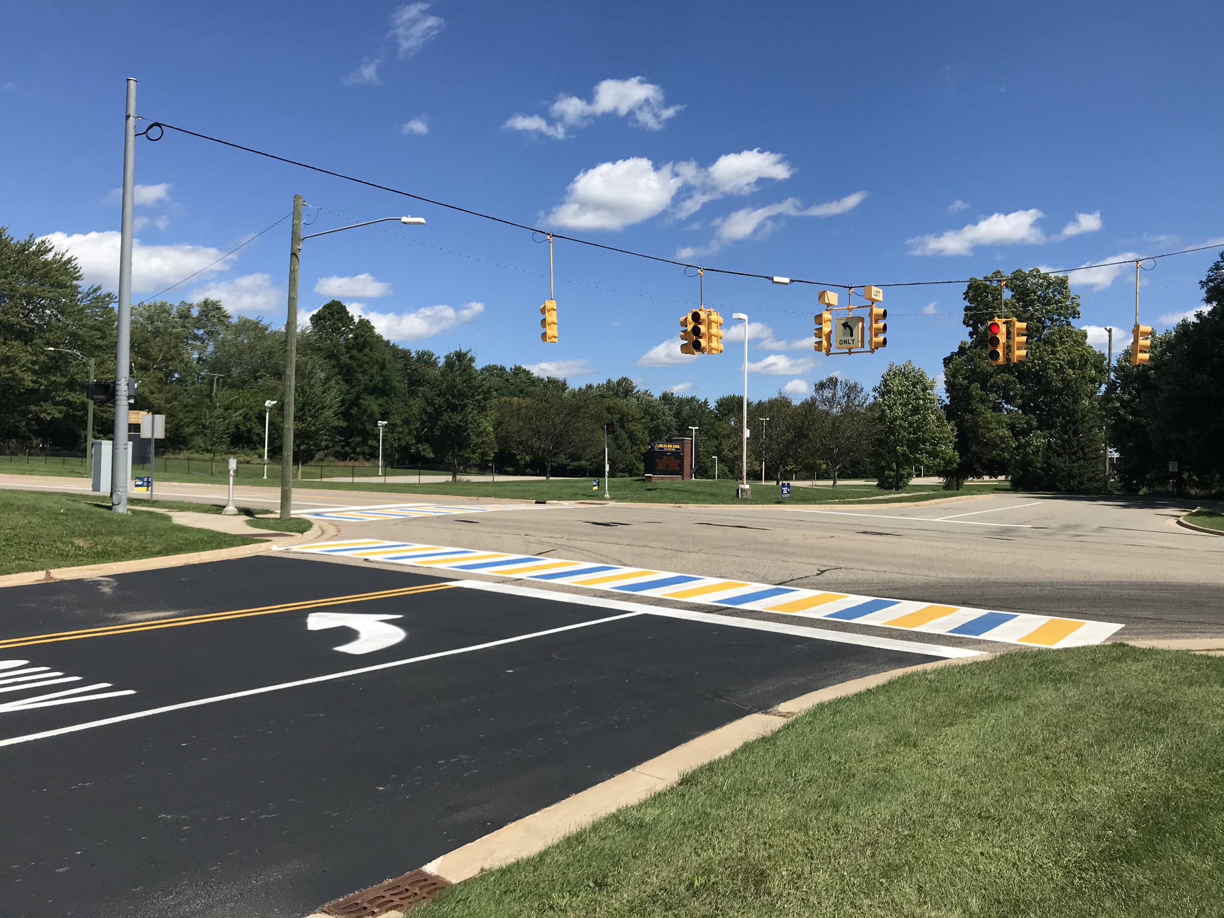  Intersection improvements at N Freer Road and Chelsea High School. 