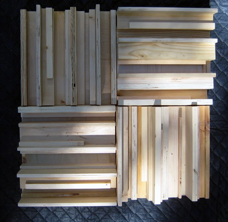 4 Unpainted Berlin panels