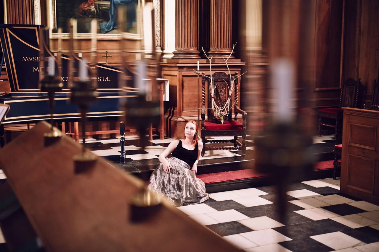 Acteon chang é en biche at Clare College, Cambridge, 2015. Photo by Anders Kjemtrup.