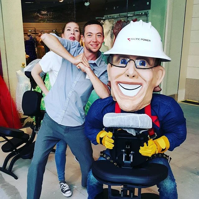 Remembering to have fun with massage to raise public awareness arround safety.