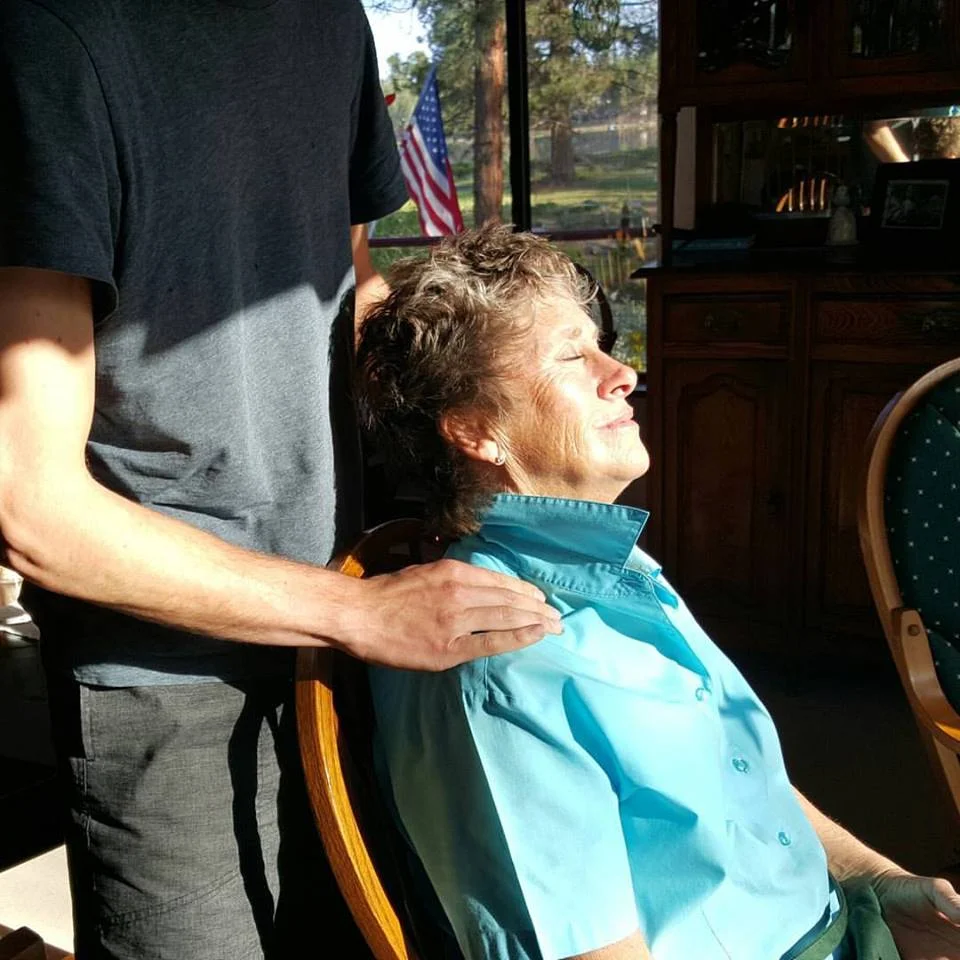 Massage and elders, is a very special thing in my life. Elders are so deprived of touch, Massage has such a PROFOUND effect on their life!
