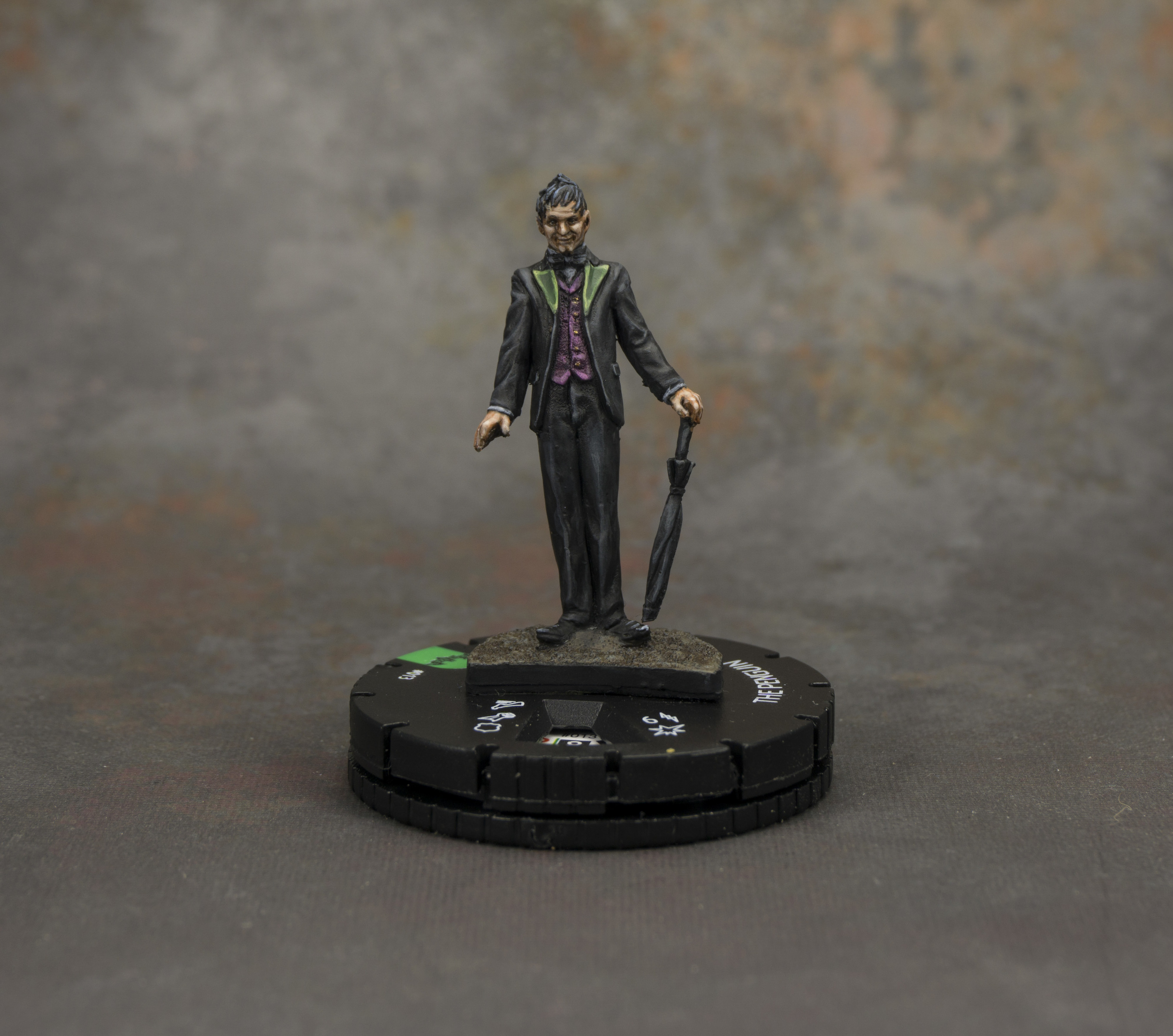 Knight Models Penguin on HeroClix base