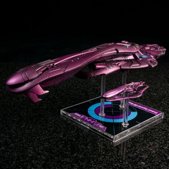 Halo Fleet Battles Covenant Heavy Cruiser (Painted in 2015)