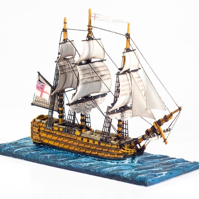 HMS Britannia - 1:1200 scale - Painted in 2010