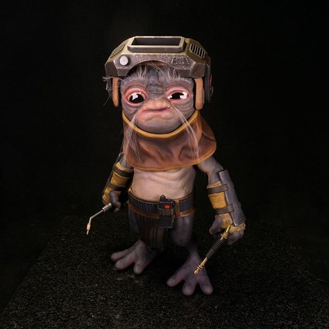 3D Printed Baby Frik. A personal project that I completed over the weekend. #starwars #3dprinted