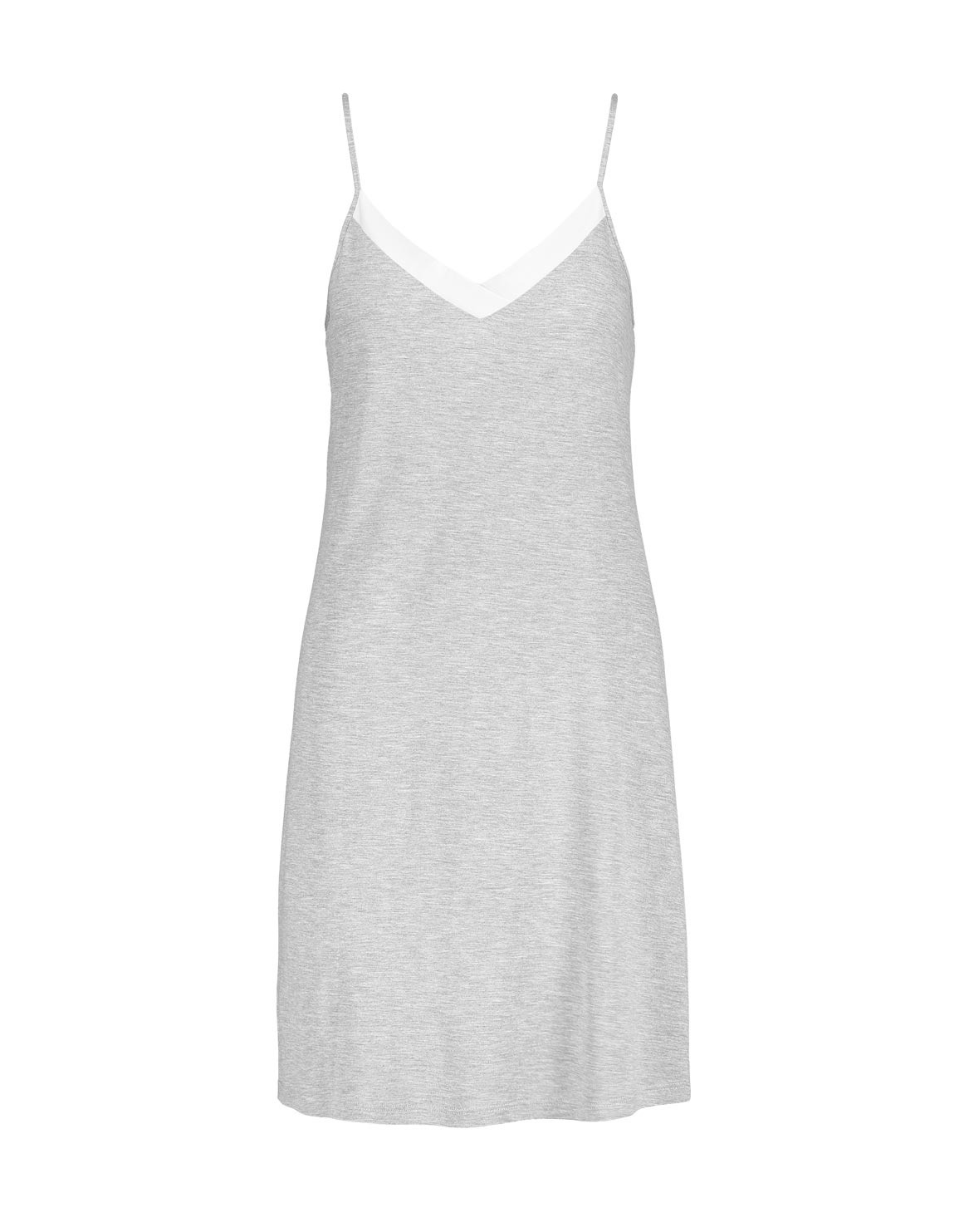 Colour-Block-V-Neck-Stretch-Viscose-Chemise-GREY-MELANGE-6009214120942.jpg