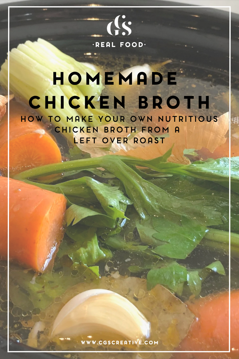 Homemade chicken broth - how to make your own nutritious chicken broth from a left over roast