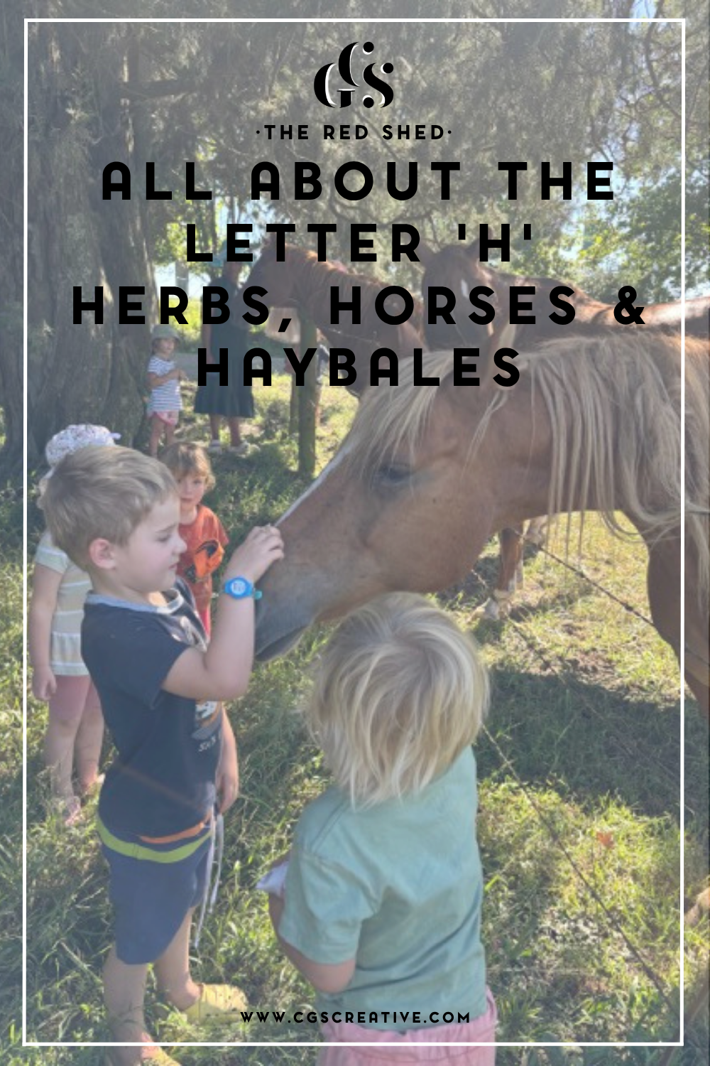 All about the letter 'H' Horses &amp; Haybales