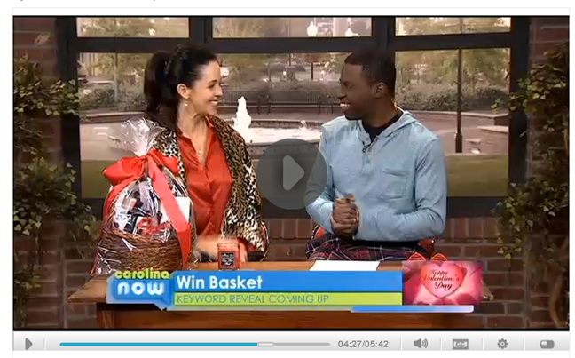 On the set of Carolina Now with Jamarcus Gaston...in our snow day jammies! ;-)
