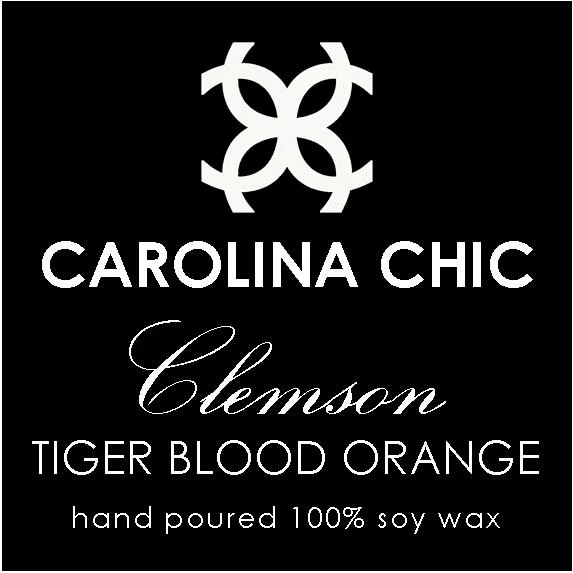 CLEMSON / TIGER BLOOD ORANGE With top notes of tree ripened sweet oranges mixed with a bit of fiery red chili peppers...ClemsonTiger fans say this one is a winner!