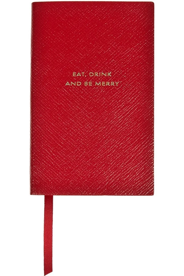 Smythson Eat, Drink and Be Merry Notebook 