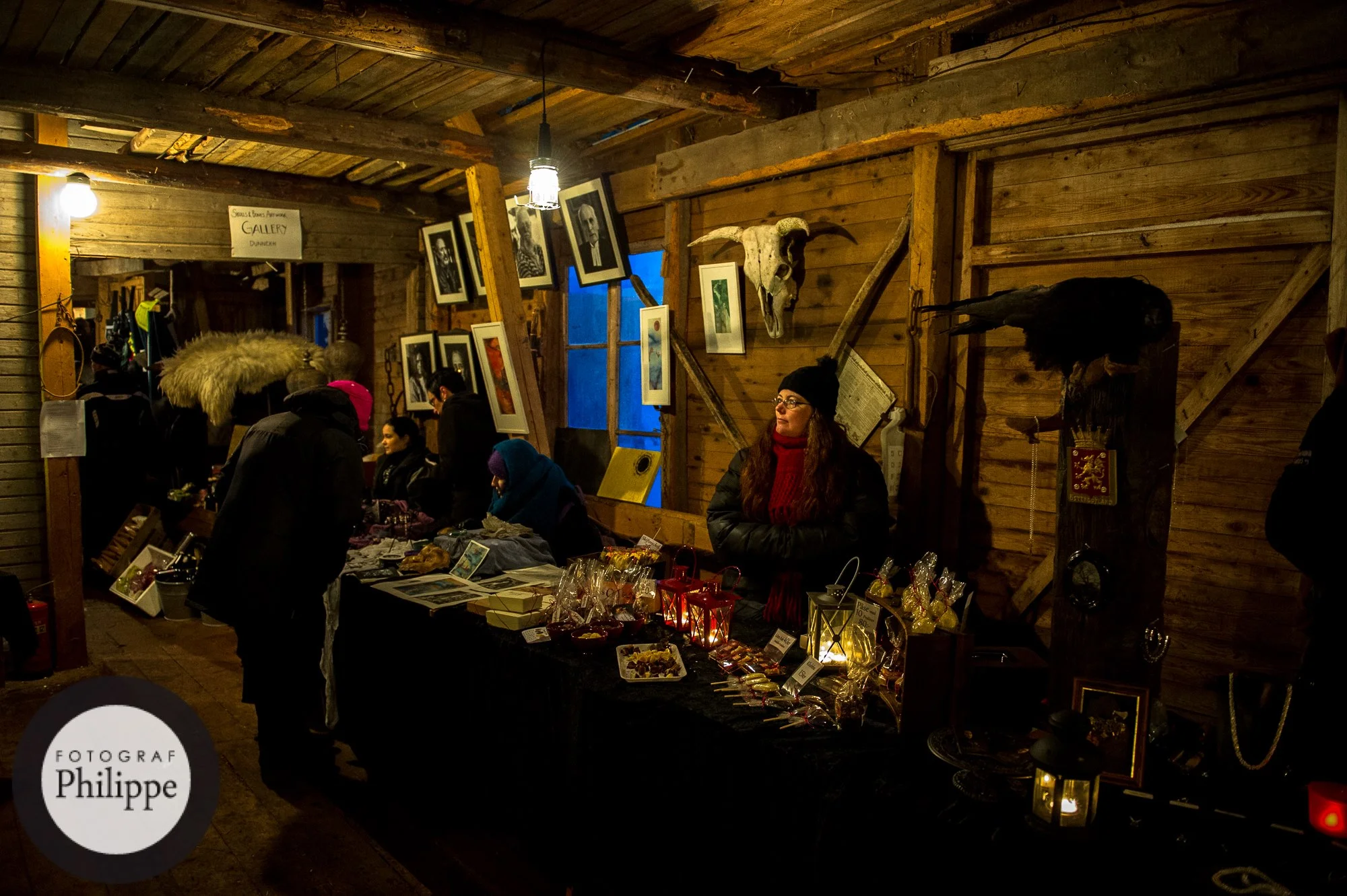 Utställare i logen under Midvinterglöd 2012