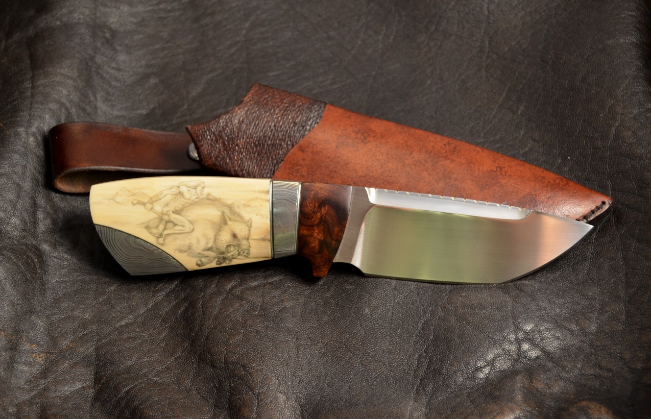 Kniv skapad av Michael Almqvist. www.carlmichael.info