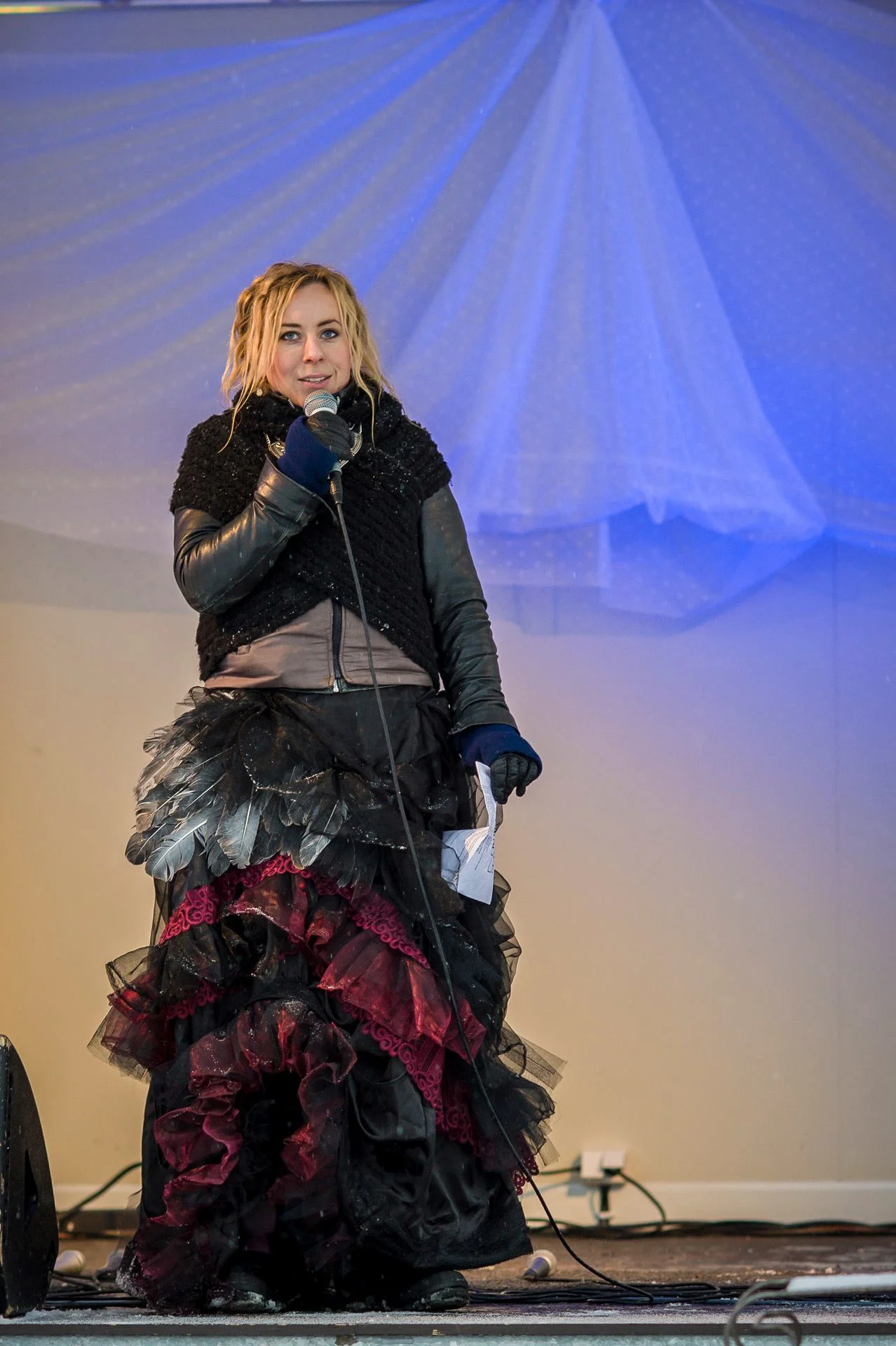 Janina Stoor, konferencier under Midvinterglöd 2013! Foto: Martin Burmester