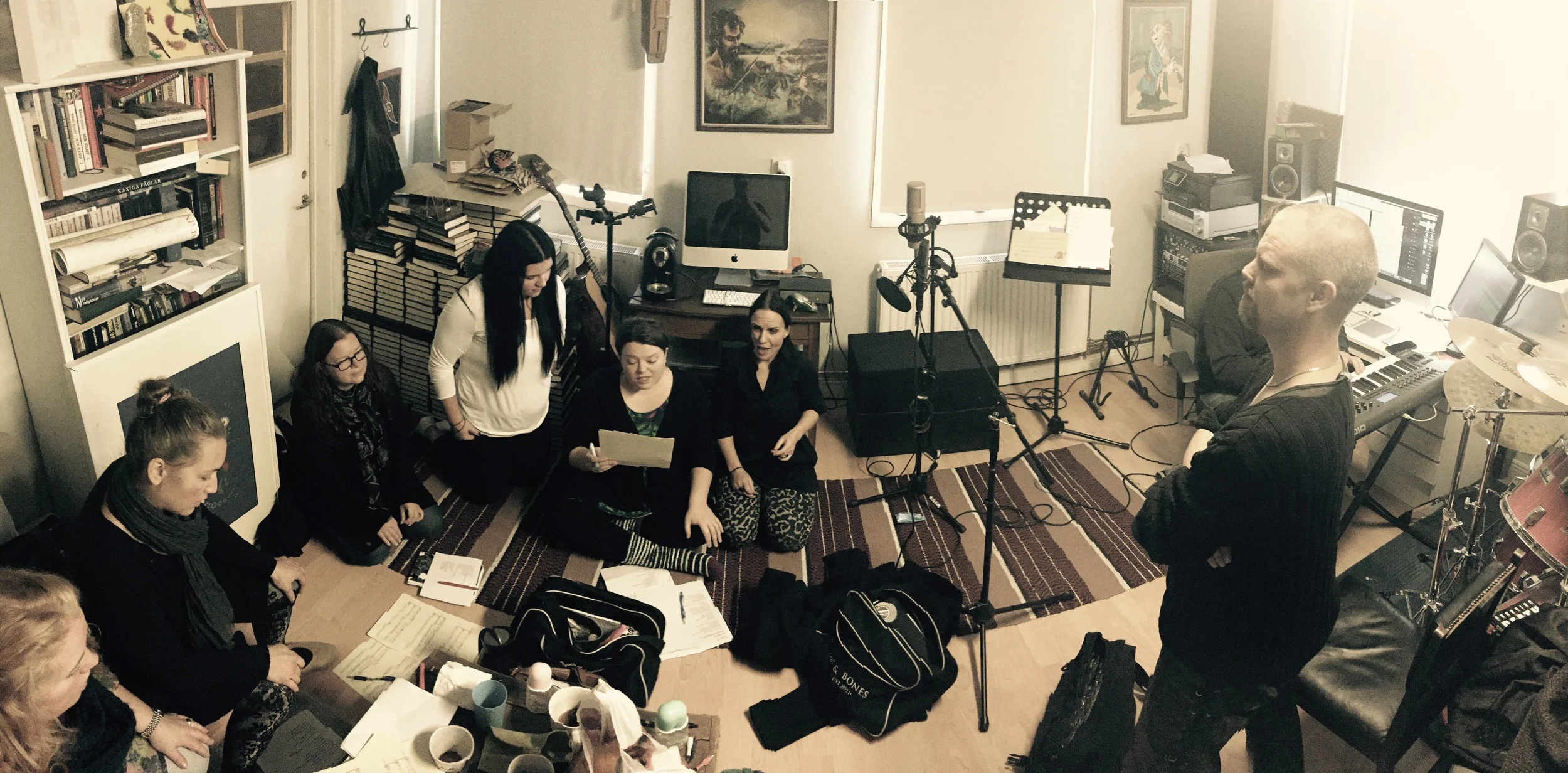 Inspelning av låten Featherfall till årets Midvinterglöd